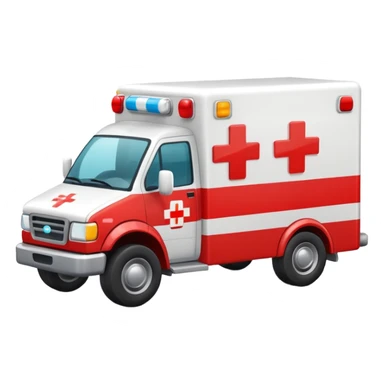 Ambulance with bandaid sticker