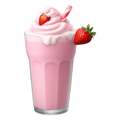 Strawberry milkshake sticker