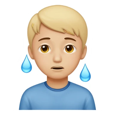 Fair Boy with sign written sorry bhasha 😭 crying enoji sticker