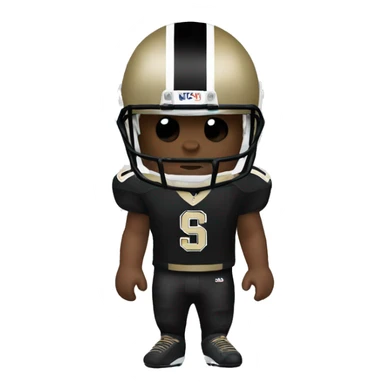 new orleans saints player sticker