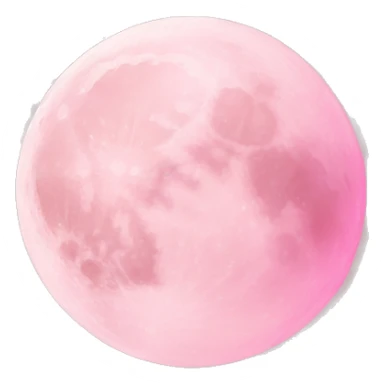 Light pink pink moon sticker