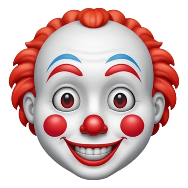 Watery eyes emoji and Merge with 🤡  sticker