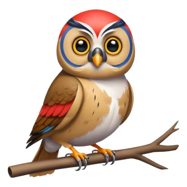 Owl Finches sticker