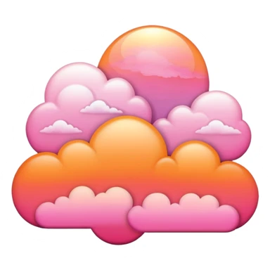 Sunset clouds  sticker