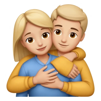 Caring hug sticker
