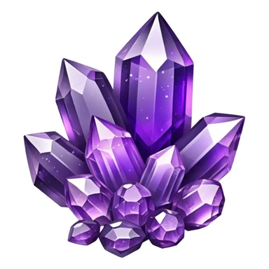 Purple amethyst cluster fruit sticker