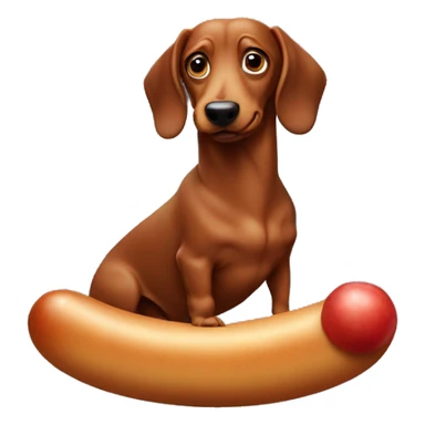 Sausage dog with Pluto sticker