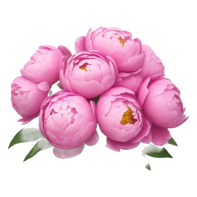a bouquet of peonies  sticker