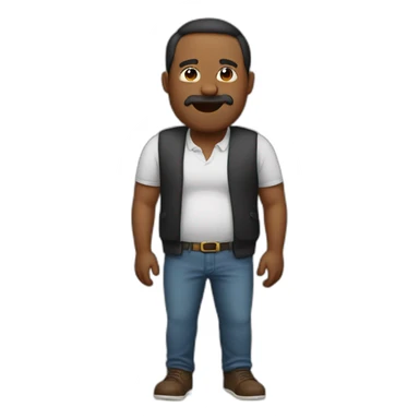 uncle with big stomach sticker
