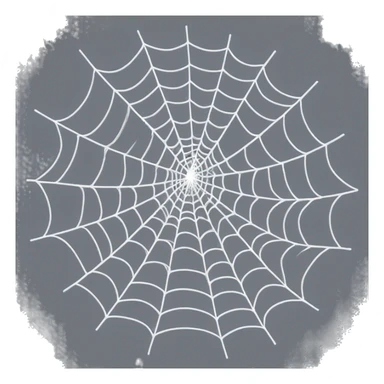 white Cobweb sticker