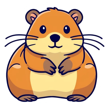 Nutria rosa sticker