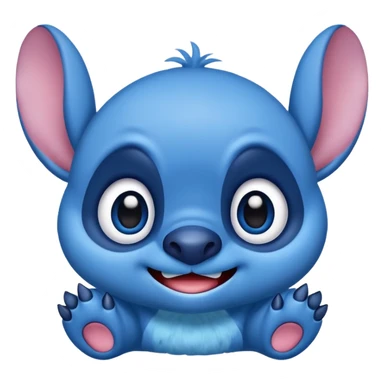 Emoji of cute stitch sticker