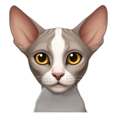 Sphinx cat comic sticker