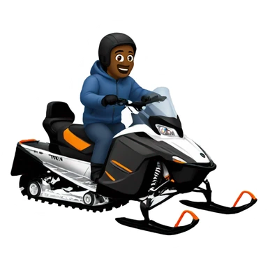 Guy riping a snowmobile  sticker