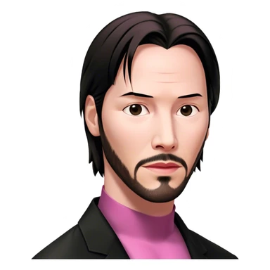 Keanu Reeves Neo Matrix pink sticker