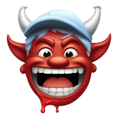 Car wash devil happy sticker
