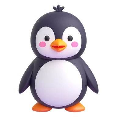 A cute penguin emoji sticker