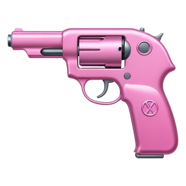 Pink gun sticker