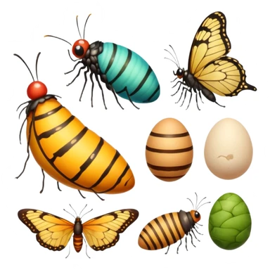 butterfly life cycle  sticker