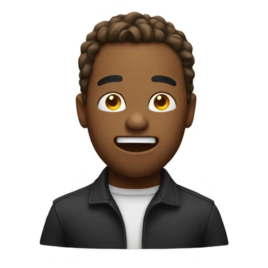 Emoji singing sticker