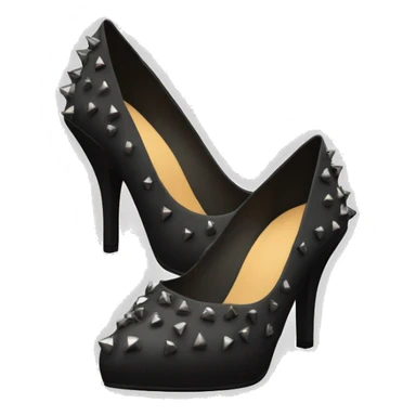 Black rivet heels  sticker