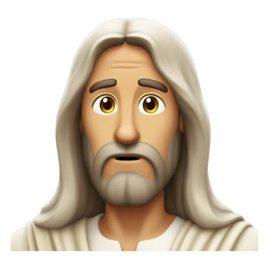 Jesus with his hand on head in disbelief sticker