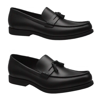Loafers black sticker