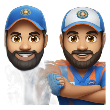 Virat Kohli and Rohit Sharma sticker