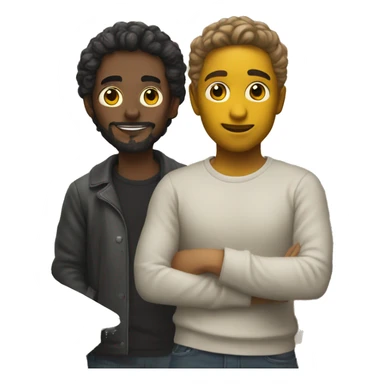 artist with palette boy sticker