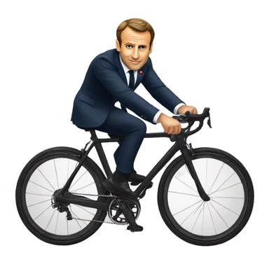 Macron en velo sticker