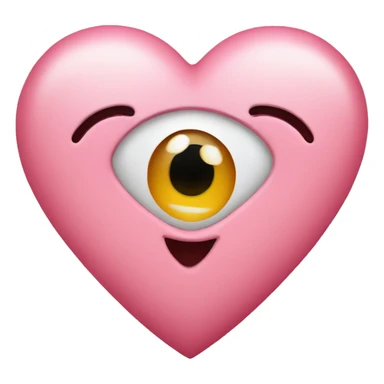 a heart shaped emoji with star eyes sticker