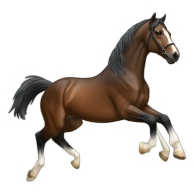 Saut cheval sticker