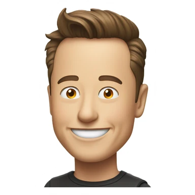 elon musk happy sticker