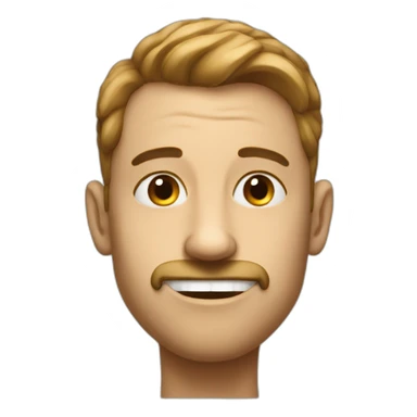 Max whit a big nose sticker