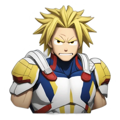 All might my hero academia motivated sticker