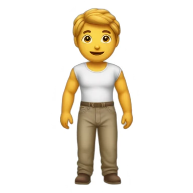 frijol con pantalon sticker