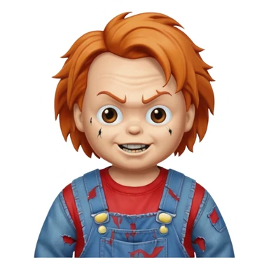chucky shrug sticker