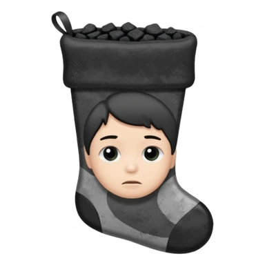 Christmas with fuel shortages, drawings for children sticker