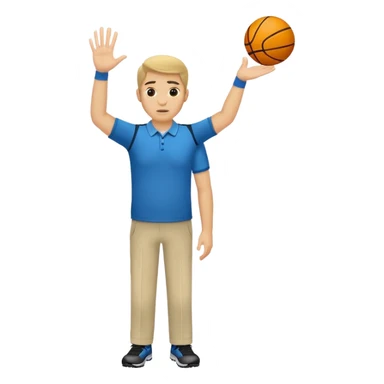 sports coach signals for time out sticker