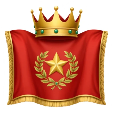 peux tu me générer le drapeau de l'empire romain en mode emoji drapeau basique avec une couronne de l'aurier et marquer SPQR au milieux sticker