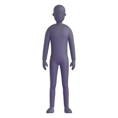 grey human silhouette with no facial features, no face, no eyes, no nose, no mouth, simple outline sticker