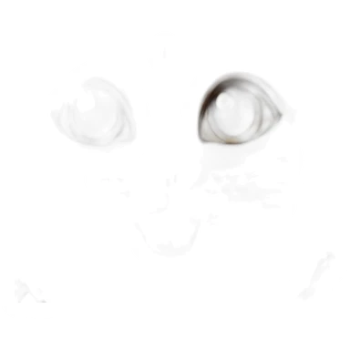 Cute cat smiling and eyes look at righ sticker