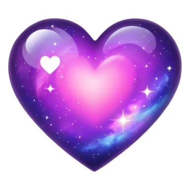 galaxy heart sticker
