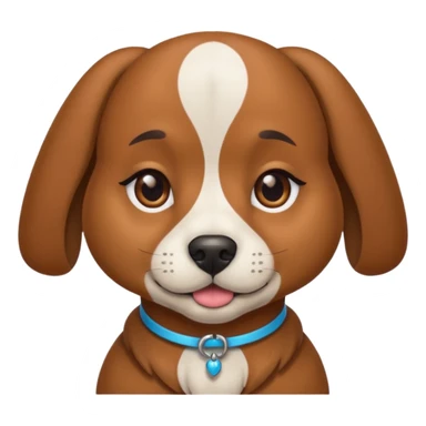 dog wearing makeup sticker