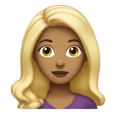 Latina with blonde hair sticker