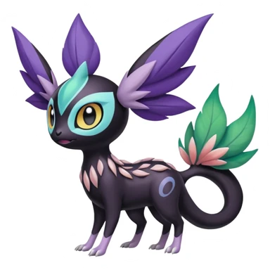 Meloetta-Nargacuga-Noibat-Pokémon-Fakémon-fusion-hybrid-creature sticker