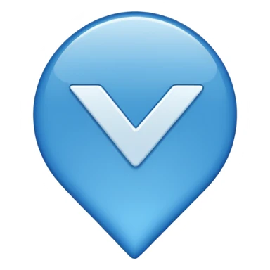 Checkmark blue sticker