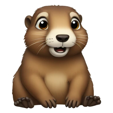 crying marmot sticker