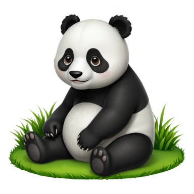 Panda Bear on a Sunday  sticker