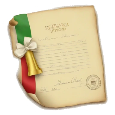 italian diploma sticker